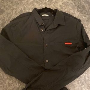 Prada Black Button-Down Dress Shirt